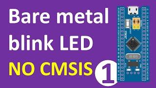 STM32 bare metal blink LED | NO CMSIS | creating pointer types with structure, bitfield and union