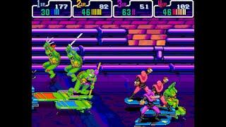 Teenage Mutant Ninja Turtles: Turtles in Time arcade 4 player Netplay game 2 60fps