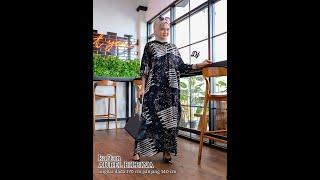 LD 170 Kaftan Batik Cap Halus Monochromatic Trend Fashion Kekinian Homedress Jumbo javadelestat