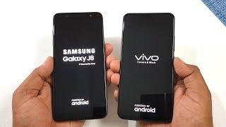 Samsung Galaxy J8 vs ViVo X21 Speed Test Comparison !