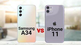 Samsung A34 vs iPhone 11