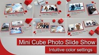 Mini Cube Photo Slide Show (After Effects template)