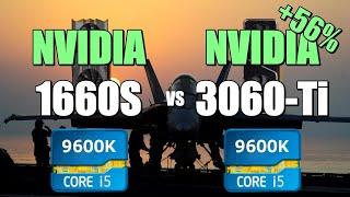 1660S vs 3060-Ti - 9600K  CSGO  Fortnite  PUBG  GTAV  Overwatch.