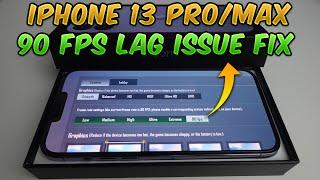 iPhone 90 FPS Lag/Glitch issue Fix!!! (PUBG MOBILE & BGMI) Unstable or laggy 90 fps on iPhone 13 Pro