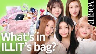 [ENG SUB] What’s in ILLIT’s bags? (Fire Noodles, Hello Kitty, Keyrings, Glasses, Beanies)