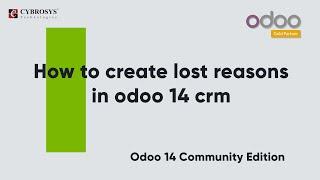 How to Create Lost Reasons in Odoo 14 CRM Community?