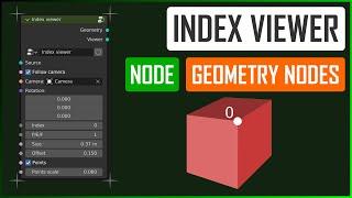 Index Viewer group node in Geometry nodes - Blender tutorial ENG