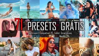 71 Free Premium Presets for Lightroom | PC and Mobile Compatible Filters | XMP format