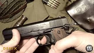 DENIX Replicas. M1911 pistol product REVIEW by ww2gear.