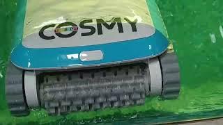 Clean the pool with pool robot COSMY THE BOT 250! It's easy. Impeccably clean pool #poolcleaning