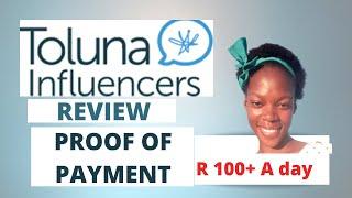 Toluna influencer review and payment proof | how to make money online