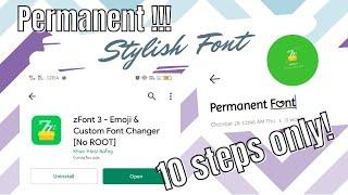 HOW TO: CHANGE Font PERMANENTLY! Using zFont 3 App | Vivo Phones