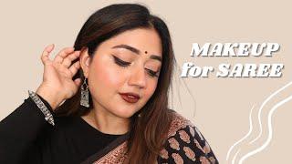 Simple, Elegant Makeup for Saree/ Indian Festivals | MATTE + Waterproof | corallista