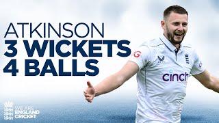 Sensational Bowling On Debut! | Gus Atkinson Takes 3 Wickets In 4 Balls! | England v West Indies