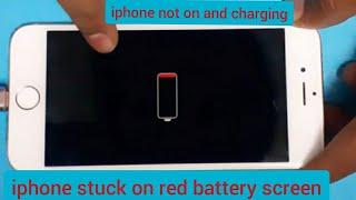 iphone stuck on Red Battery screen not on&charg /How to solved iphone charging problem at your home