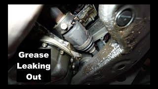 CV Axle Boot Clamp Grease Leak