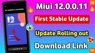 Miui 12.0.0.11 Stable Update Rollout  | Update Now | Download Link