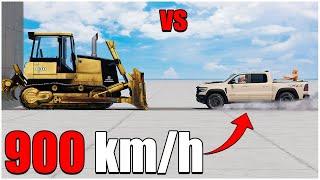 Dodge Ram 2022 VS Dozer 900 km/h (210) | #cars crash test | beamng drive | car torture