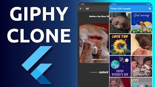 Flutter Tutorial: Giphy Clone - Speed Code (Flutter UI, API calls, show GIFs, light & dark themes)