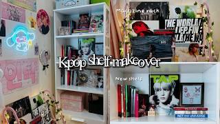 Kpop shelf makeover: new bookshelf, magazine rack, reorganizing my kpop albums