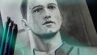 Connor Detroit Become Human Speed Drawing 