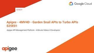 Apigee - 4MV4D - Garden Snail APIs to Turbo APIs - S25E01