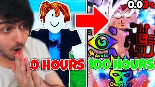 I Spent 100 HOURS And Became OVERPOWERED in Anime Last Stand Roblox