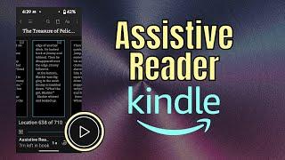 Listen to books read aloud on the Kindle app with "Assistive Reader" | Quick Accessibility Tips