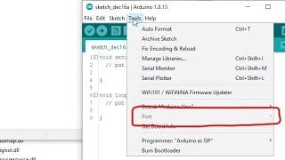 COM port not found greyed out in Arduino IDE