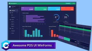 Modern Point Of Sale (POS) UI - C# WinForms