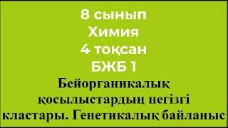 8 сынып Химия 4 тоқсан БЖБ 1 Бейорганикалық қосылыстардың негізгі кластары