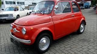 Fiat 500 F Rot - Außen und fahrend