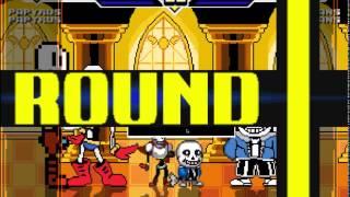 mugen Papyrus＆Kor＆overworld Papyrus vs Sans＆Kor＆overworld Sans