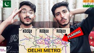 PAKISTANI BOYS REACTS Delhi Metro is India's Largest Metro Network | MEER BROS REACTIONS