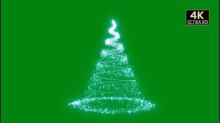 christmas tree animation green screen 4k free download