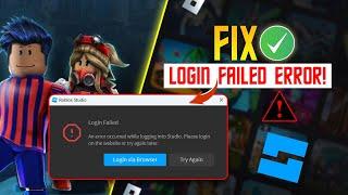 How to Fix Login Failed Error in Roblox Studio on Windows PC | Roblox Studio Login Failed