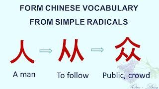 Form Chinese vocabulary from simple radicals - Learn Chinese for beginners