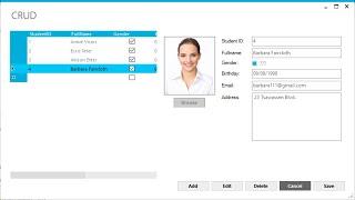 C# Tutorial - Insert Update Delete and View data from database using Web Service | FoxLearn