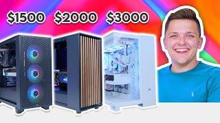 How Much SHOULD You Spend on a Gaming PC? [$1500 vs $2000 vs $3000 Build Comparison]