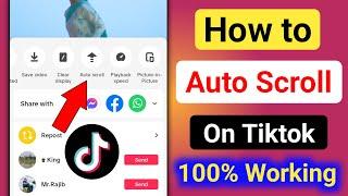 How to Auto Scroll on Tiktok (2023)। Auto Scrolling on Tiktok Video।Enable Auto Scroll on Tiktok