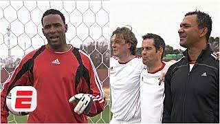 Shaka Hislop faces penalties from Ruud Gullit, Roberto Martinez & Steve McManaman | ESPN FC Archive