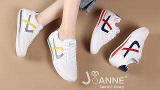 Sepatu Model terbaru | JOANNE Leather Sneakers Shoes JN1401