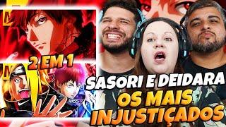 2 EM 1 DO TIPO SASORI  E DEIDARA  (Naruto) | MHRAP | FAMILY REACTS