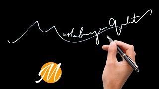 Start with M The Best Signature Examples | How to create my Autograph A to Z?