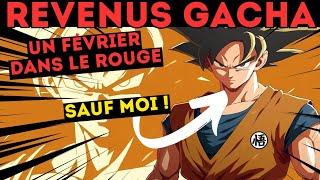 REVENUS GACHA FÉVRIER 2025 DANS LE ROUGE