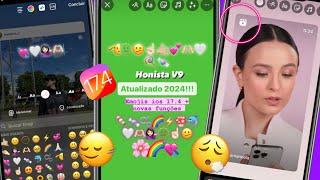 SAIUHONISTA V9 ATUALIZADO | INSTAGRAM ESTILO IPHONE COM EMOJIS iOS 17+IOS FONTS + REPOST REELS IOS