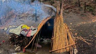 Beautiful And Relaxing Nepali Mountain Village Life in Rainy Time। Winter Season shepherd Life Nepal