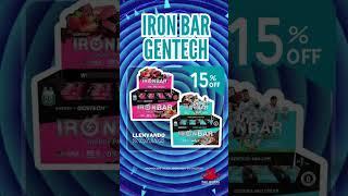 Promo IRON BAR GENTECH 15% OFF