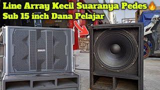 Sub Dana Pelajar Di Brewog Elektronik‼️Tes Line Array Tipis Suaranya Pedes