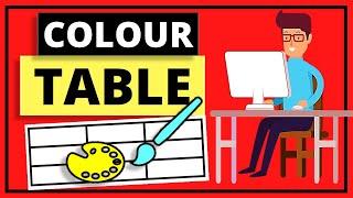 How to Color Table in Google Docs - [  SOLVED]